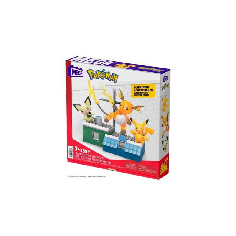 Mattel MEGA Pokémon Pikachu Evolution Set, Konstruktionsspielzeug
