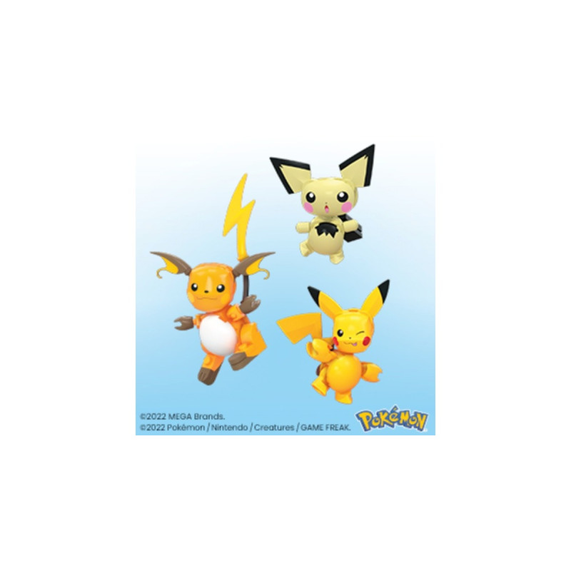 Mattel MEGA Pokémon Pikachu Evolution Set, Konstruktionsspielzeug