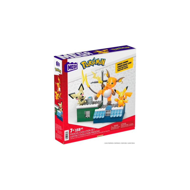 Mattel MEGA Pokémon Pikachu Evolution Set, Konstruktionsspielzeug