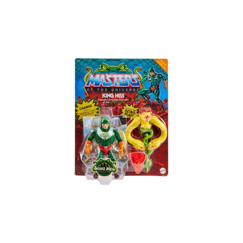 Mattel Masters of the Universe Origins Actionfigur Deluxe King Hiss, Spielfigur(14 cm)