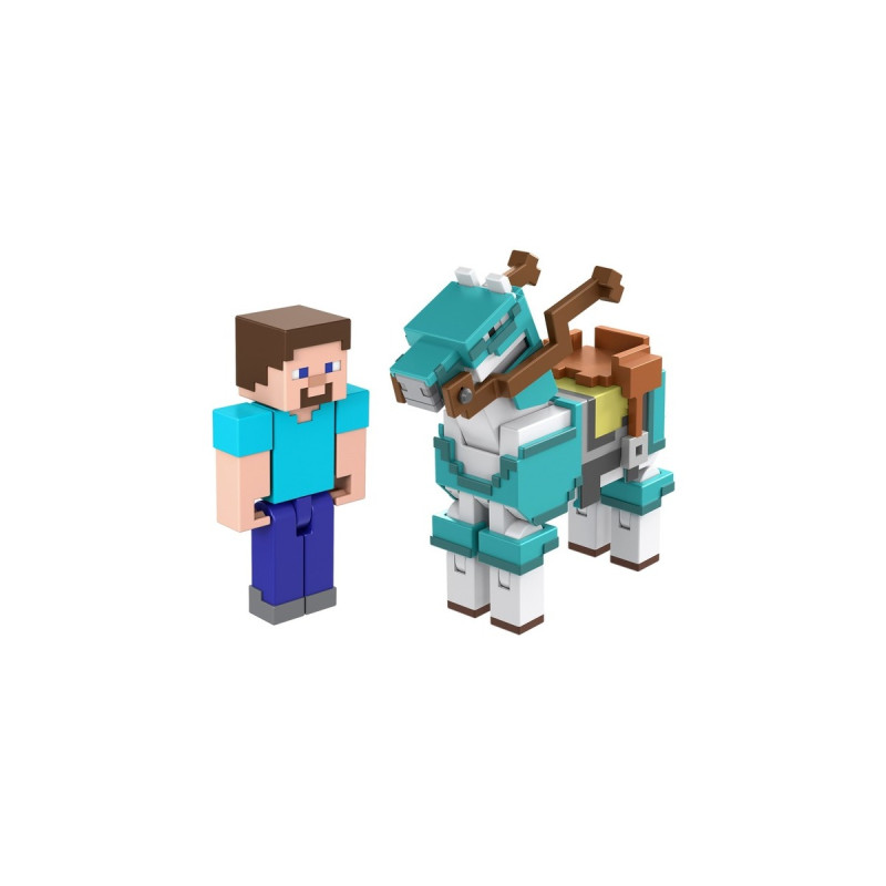 Mattel Minecraft Armored Horse and Steve, Spielfigur