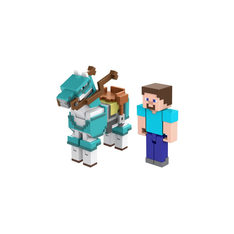 Mattel Minecraft Armored Horse and Steve, Spielfigur