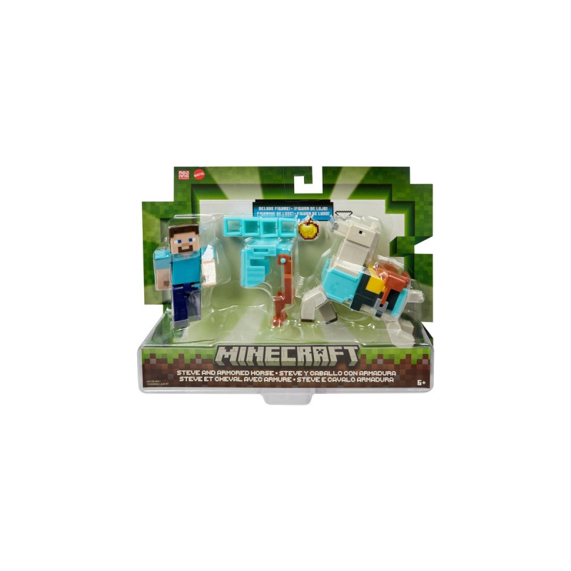 Mattel Minecraft Armored Horse and Steve, Spielfigur