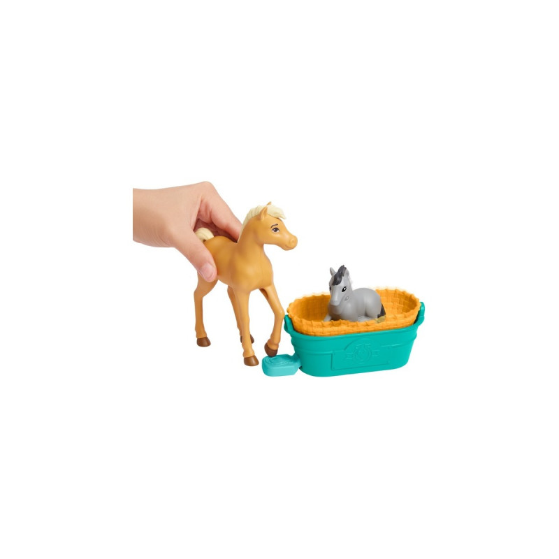 Mattel Spirit Luckys Tierbaby-Pflegestation mit Pony & Fohlen, Puppe