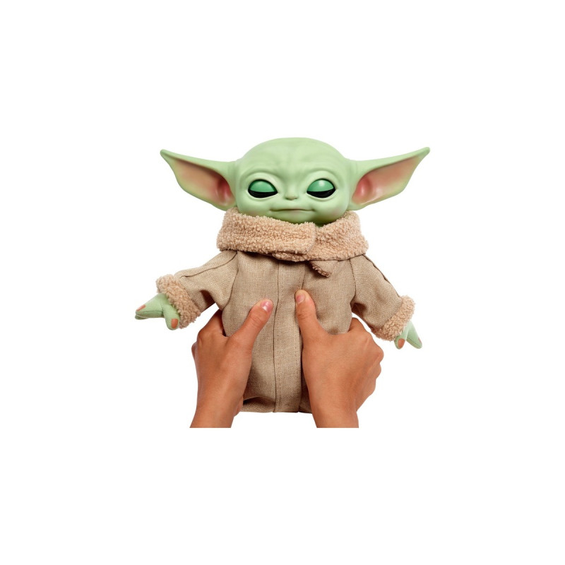 Mattel Star Wars Squeeze & Blink Grogu Funktionsplüsch, Kuscheltier