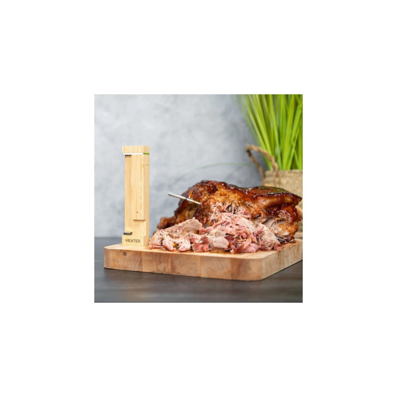 Meater 2 Plus, kabelloses Thermometer(edelstahl/holz, 75 Meter Reichweite)