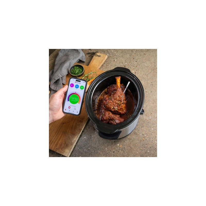 Meater 2 Plus, kabelloses Thermometer(edelstahl/holz, 75 Meter Reichweite)