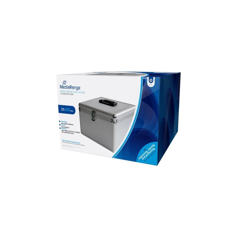 MediaRange CD/DVD-Koffer 300-fach(silber, Retail)
