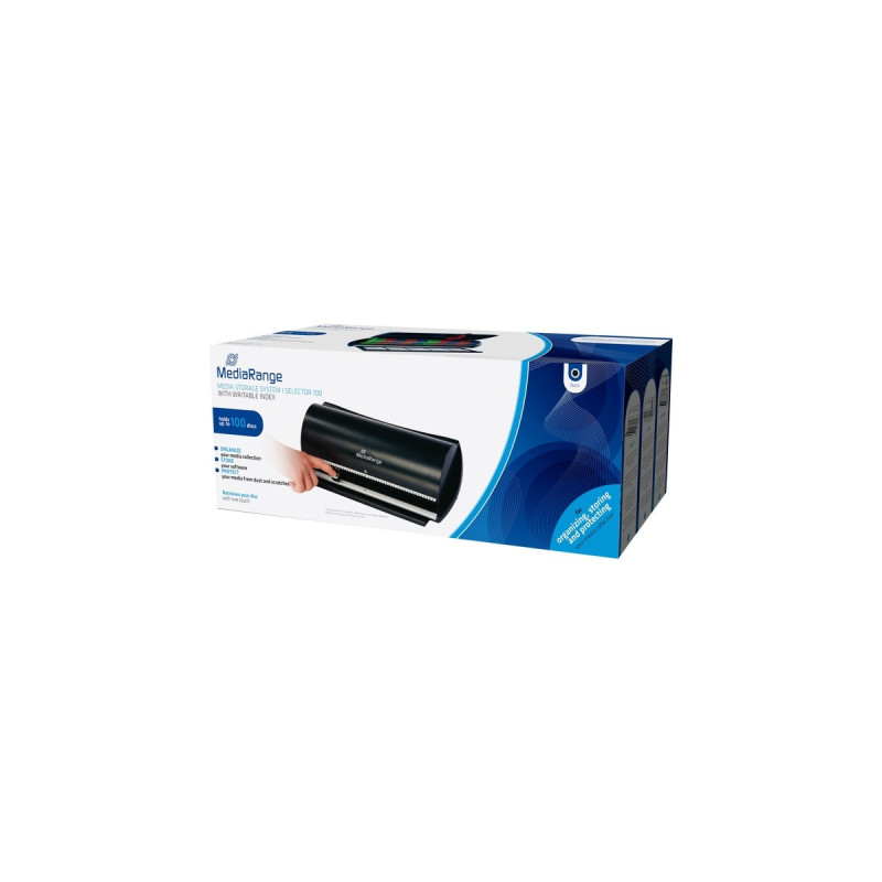 MediaRange CD/DVD Selector 100, Aufbewahrung(schwarz, Retail)