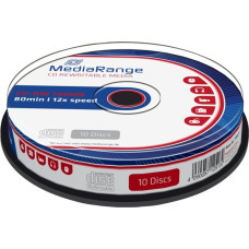 MediaRange CD-RW 700 MB, CD-Rohlinge(12fach, 10 Stück)