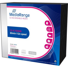 MediaRange CD-R 700 MB, CD-Rohlinge(52fach, 10 Stück)