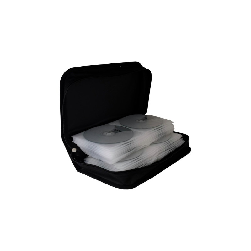 MediaRange CD Tasche 96-fach(schwarz, Retail)