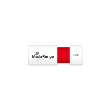 MediaRange Color Edition 4GB, USB-Stick(weiß/rot, USB-A 2.0)