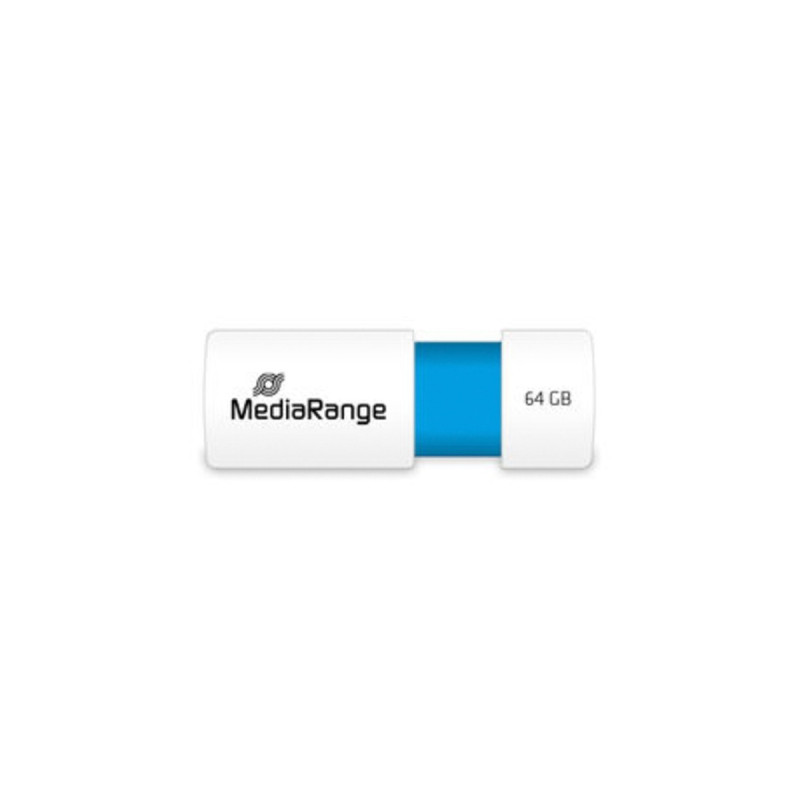 MediaRange Color Edition 64 GB, USB-Stick(weiß/hellblau, USB-A 2.0)