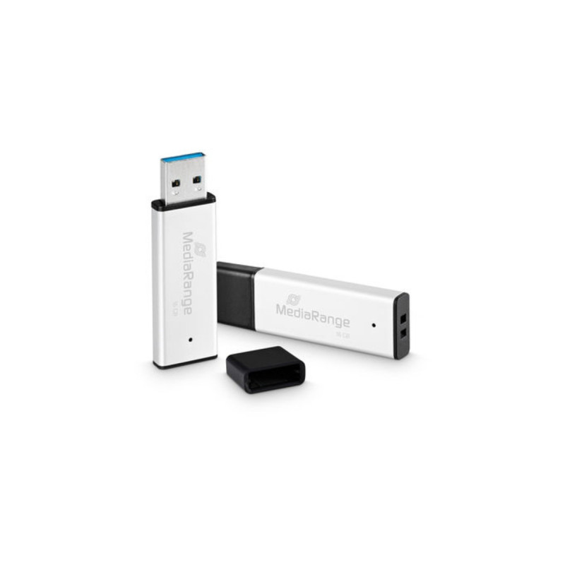 MediaRange High Performance 16 GB, USB-Stick(silber/schwarz, USB-A 3.2 Gen 1)
