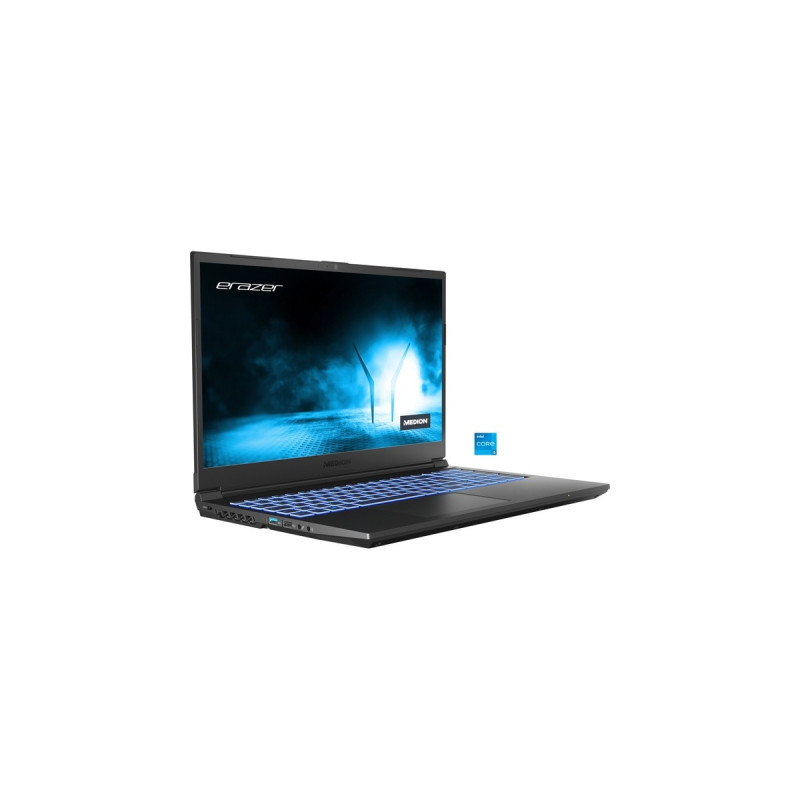 Medion ERAZER Crawler E30 (MD62391), Gaming-Notebook(schwarz, Windows 11 Home 64-Bit, 39.6 cm (15.6 Zoll) & 144 Hz Display, 512 GB SSD)