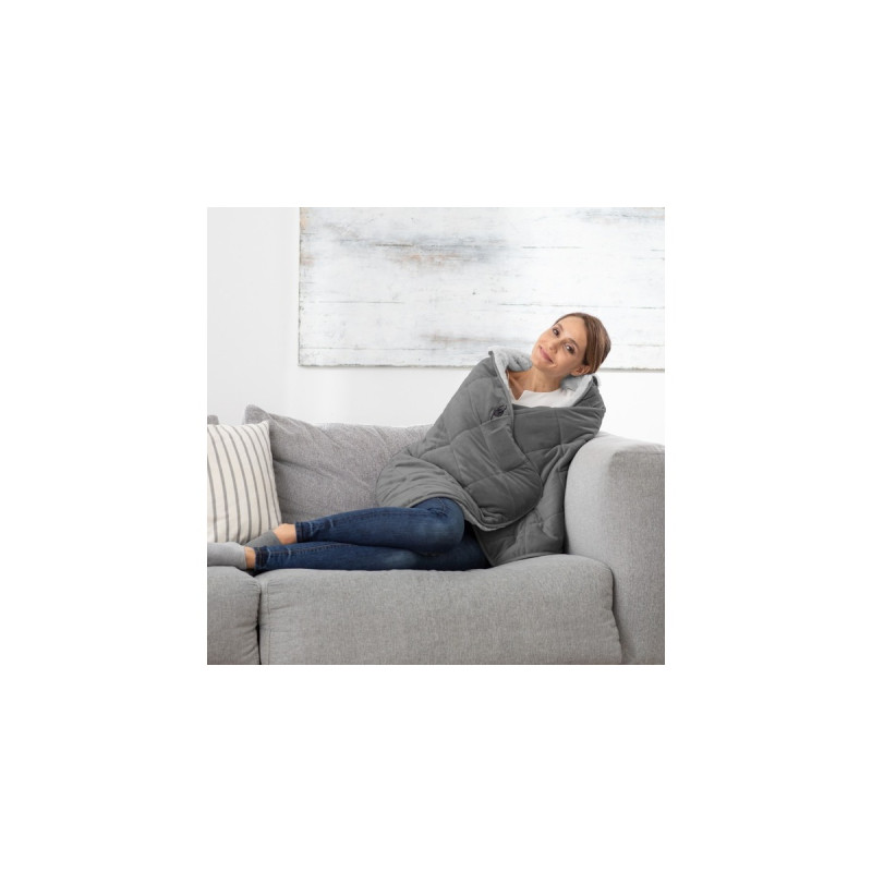 Medisana 3in1 Heizdecke HB 674(grau/hellgrau, 162 x 62 cm)