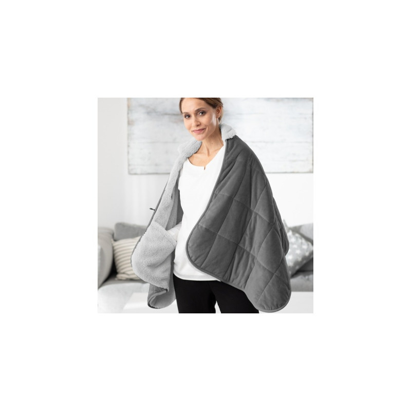Medisana 3in1 Heizdecke HB 674(grau/hellgrau, 162 x 62 cm)