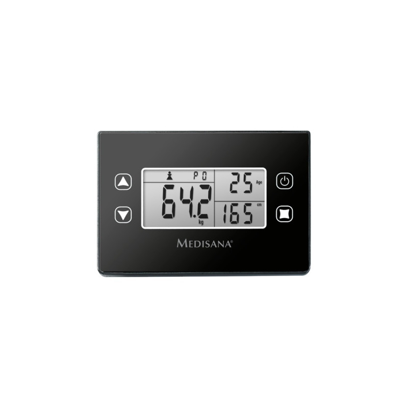 Medisana BS 460 Körperanalysewaage mit abnehmbarem Display(edelstahl/schwarz)
