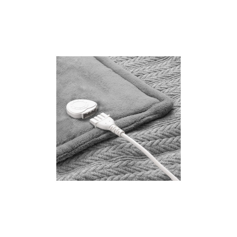 Medisana HB 680 Strick-Kuschelheizdecke(grau, 120 x 160 cm)