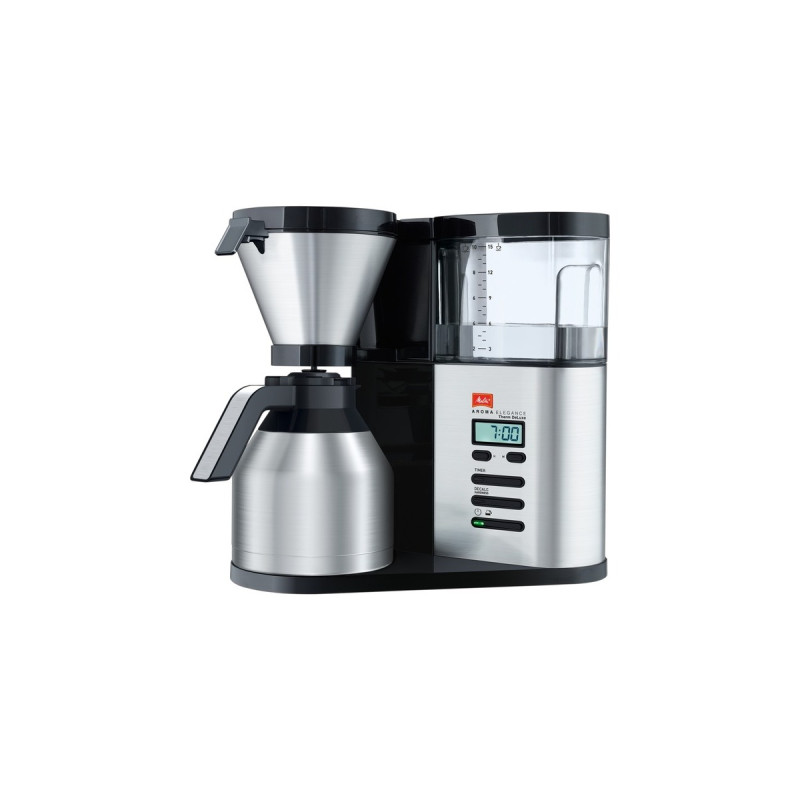 Melitta AromaElegance Therm DeLuxe, Filtermaschine(schwarz/edelstahl)