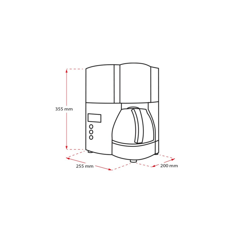 Melitta Optima Timer, Filtermaschine(schwarz/edelstahl)
