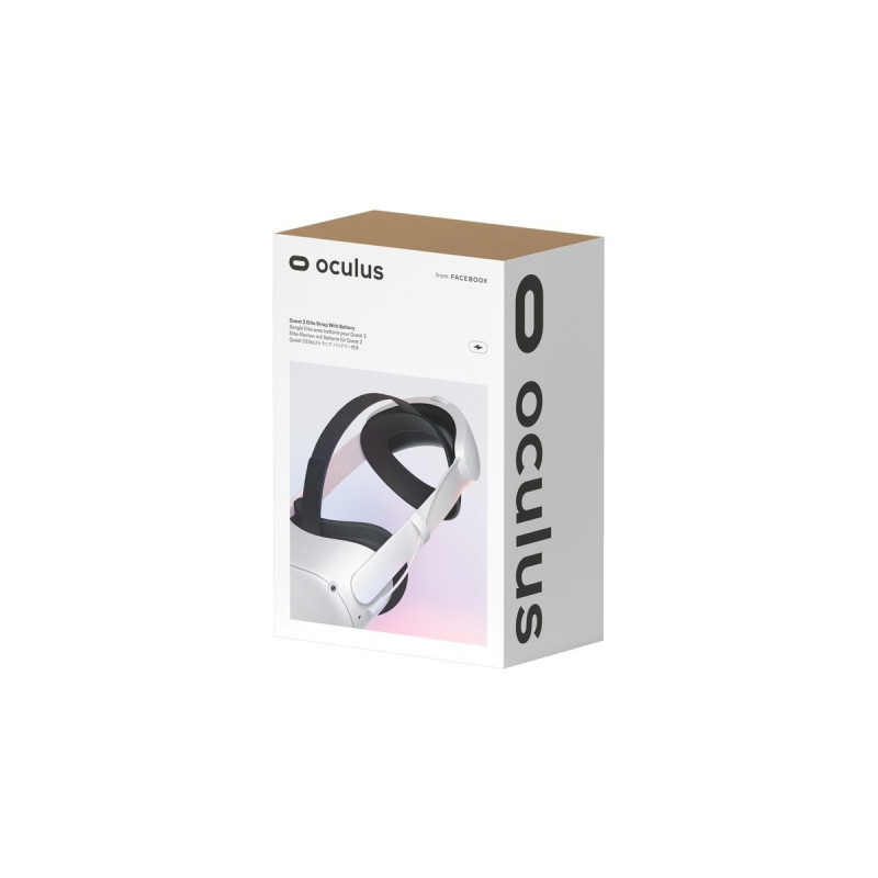 Meta Quest 2 Elite-Riemen mit Batterie(weiß/schwarz)