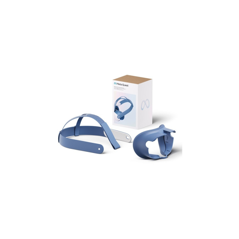 Meta Quest 3 Headset-Einlage und Headset-Riemen (Elemental Blue)(blau)