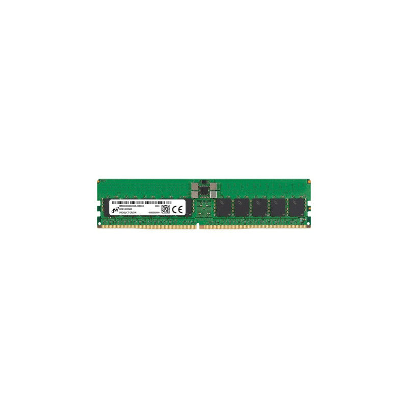 Micron DIMM 32 GB DDR5-4800, Arbeitsspeicher(grün, MTC20F2085S1RC48BA1R, Micron)