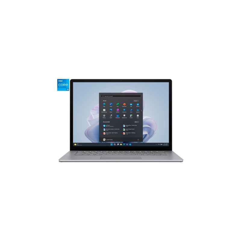 Microsoft Surface Laptop 5 Commercial, Notebook(platin, Windows 11 Pro, 256GB, i5, 34.3 cm (13.5 Zoll), 256 GB SSD)