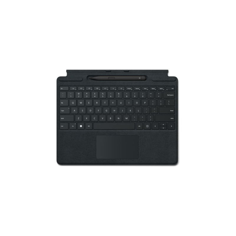 Microsoft Surface Pro Signature Keyboard, Tastatur(schwarz, DE-Layout, für Surface Pro 9, Pro 8 und Pro X, inkl. Surface Slim Pen 2)