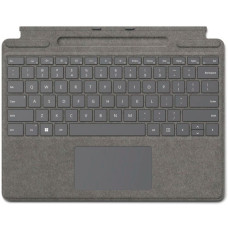 Microsoft Surface Pro Signature Keyboard, Tastatur(platin, DE-Layout, für Surface Pro 9, Pro 8 und Pro X)