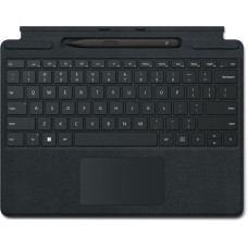 Microsoft Surface Pro Signature Keyboard mit Slim Pen 2, Tastatur(schwarz, DE-Layout, für Surface Pro 8 und Surface Pro X)
