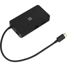 Microsoft USB-C Travel Hub, Dockingstation(schwarz, HDMI, RJ-45, USB)