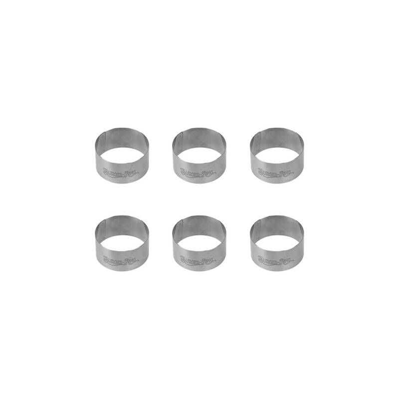 Moesta BurgerRing XL - die Burger Backform(edelstahl, 6er-Set)