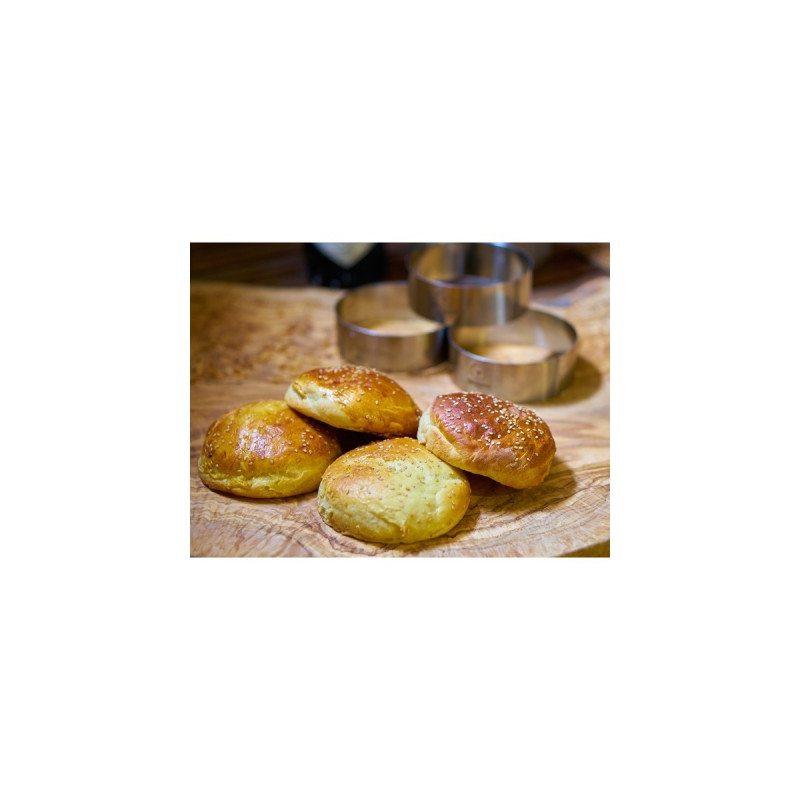 Moesta BurgerRing XL - die Burger Backform(edelstahl, 6er-Set)