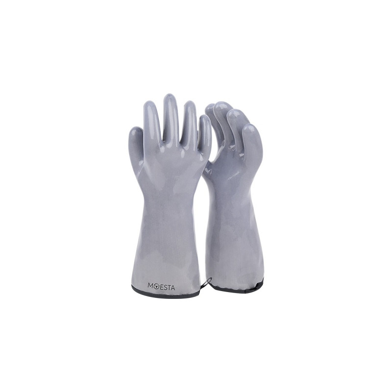 Moesta Grillhandschuhe HeatPro Gloves, Gr. M(grau, 2 Stück)