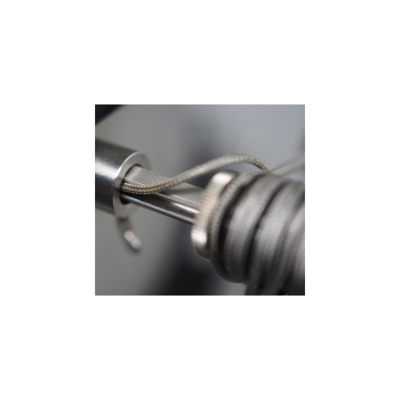 Moesta Rotisserie-Set für Smokin' PizzaRing, für 47cm + 50cm Kugelgrill, Grillspieß(silber/schwarz, Batteriebetrieb)