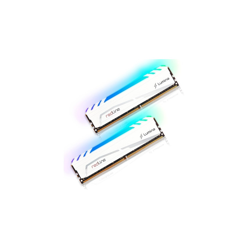 Mushkin DIMM 32 GB DDR4-3200 (2x 16 GB) Dual-Kit, Arbeitsspeicher(weiß, MLB4C320EJJP16GX2, Redline Lumina White, INTEL XMP)