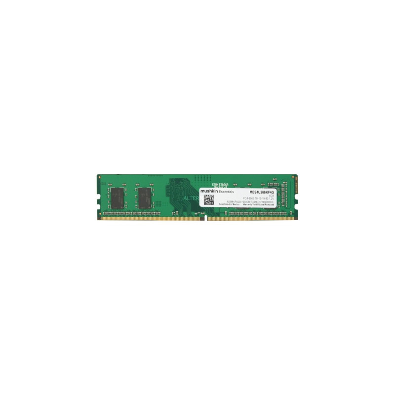 Mushkin DIMM 4 GB DDR4-2666, Arbeitsspeicher(MES4U266KF4G, Essentials)