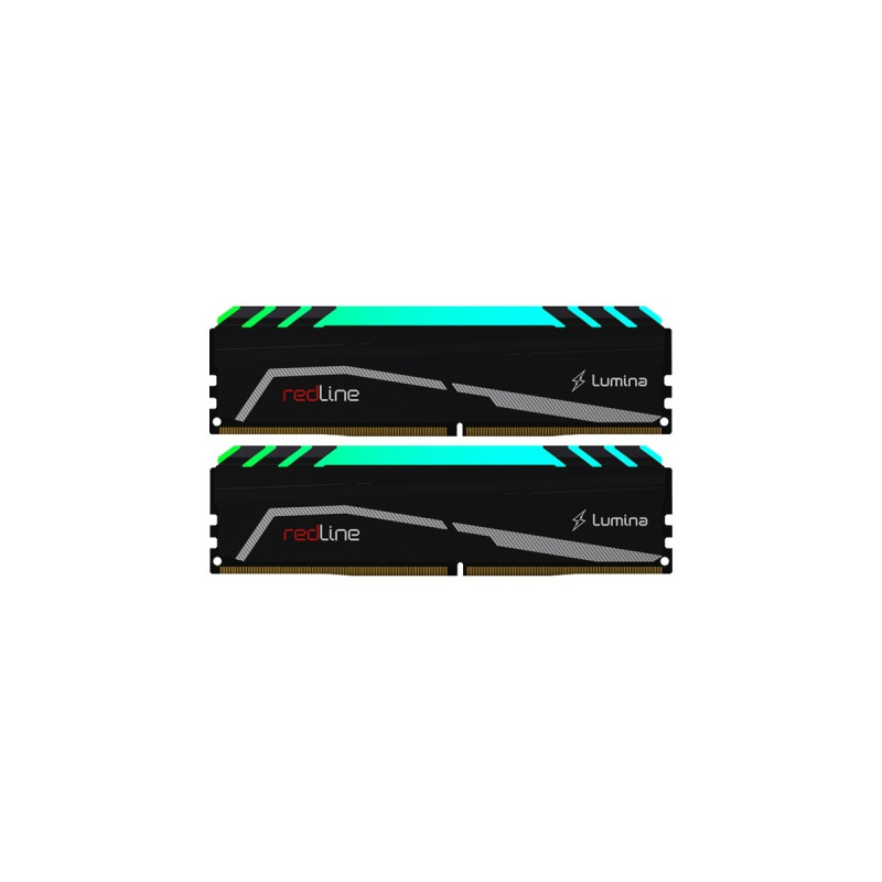 Mushkin DIMM 64 GB DDR4-3200 (2x 32 GB) Dual-Kit, Arbeitsspeicher(schwarz, MLA4C320EJJP32GX2, Redline Lumina RGB, INTEL XMP)