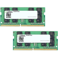 Mushkin SO-DIMM 64 GB DDR4-3200 (2x 32 GB) Dual-Kit, Arbeitsspeicher(MES4S320NF32GX2, Essentials)