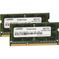 Mushkin SO-DIMM 8 GB DDR3-1600 (2x 4 GB) Dual-Kit, Arbeitsspeicher(997037, Essentials)