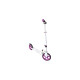 Muuwmi Aluminium Scooter 200 mm(weiß/violett)