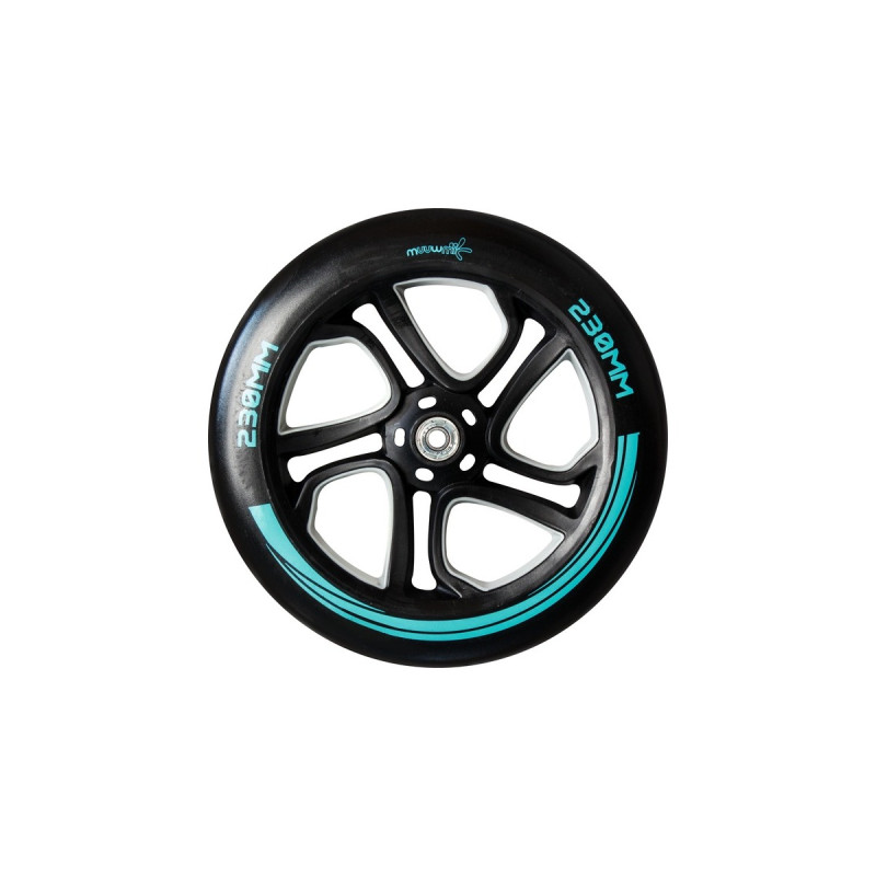 Muuwmi Aluminium Scooter Pro 230/205 mm(schwarz/türkis)