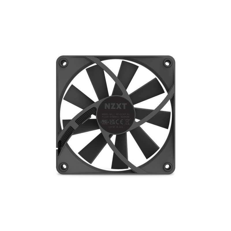 NZXT F120Q Quiet Airflow 120x120x26, Gehäuselüfter(schwarz)