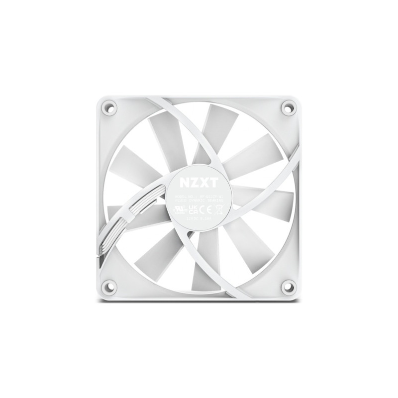 NZXT F120Q Quiet Airflow 120x120x26, Gehäuselüfter(weiß)