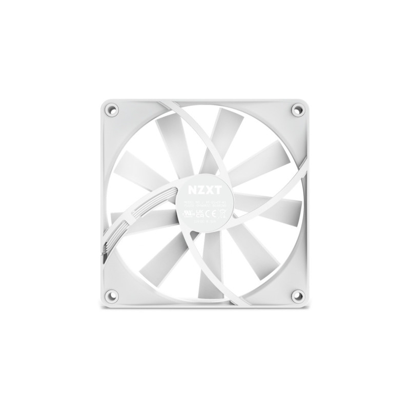 NZXT F140Q Quiet Airflow 140x140x26, Gehäuselüfter(weiß)