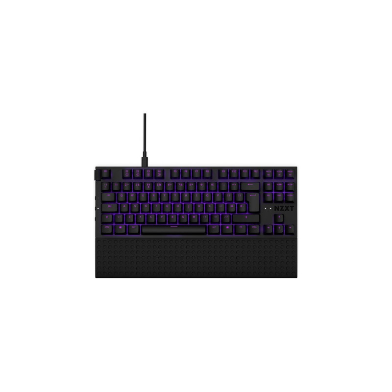 NZXT FUNCTION TENKEYLESS, Gaming-Tastatur(schwarz, DE-Layout, Gateron Red, Hot-Swap)