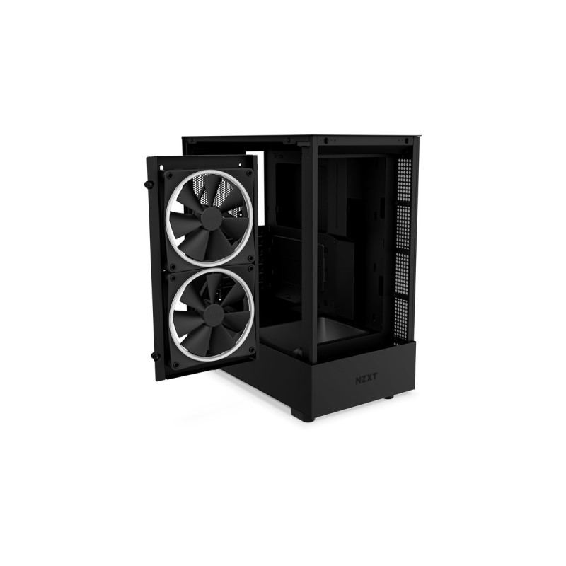 NZXT H5 Elite All Black, Tower-Gehäuse(schwarz, Tempered Glass)